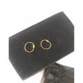 Real 12 Karat Gold Plain Nose Ring For Women. 