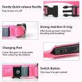 Pumila LED Rechargeable Dog Collar  Waterproof Glow in the Dark Dog Collar Flashing Light Collar. 