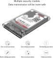 USB 3.0 Portable HDD SSD 2.5" Hardrive External Case ( Black & Transparent ) - 2.5" Hard Drive Case 5Gbps High Speed Fast Data Transfer (ONLY CASE). 