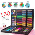 HASHU ONLINE Kids Colouring Kit colour Kit Complete Painting Colour kit for kids Drawing Set with Color Pencils Crayons  Markers Watercolors & Sketch Pens Portable Art Box for Kids 24 | 42 | 46 | 54 | 68 | 86 | 150 PCS. 