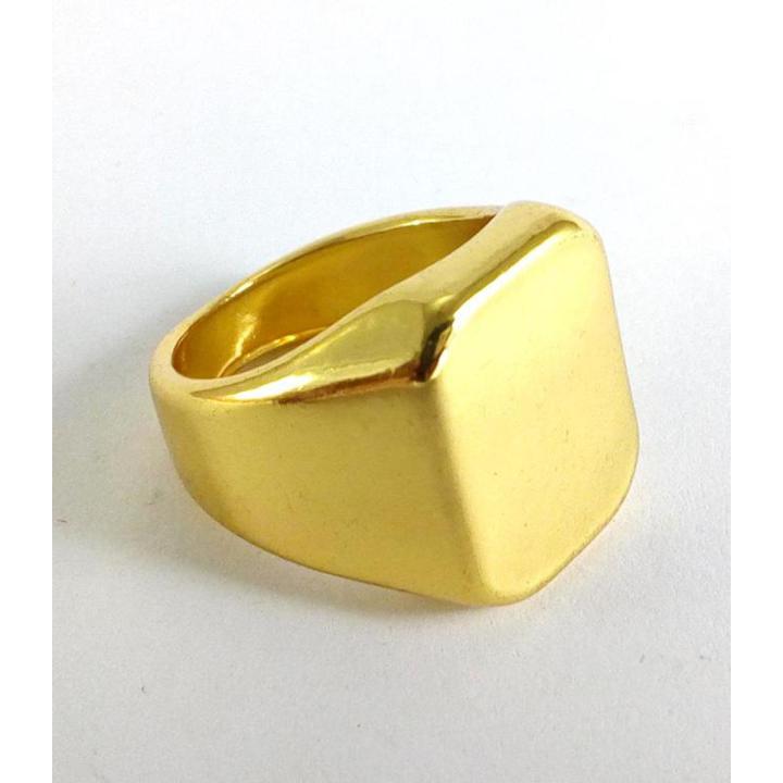 Gold Imitation Ring Trendy Style Men unisex