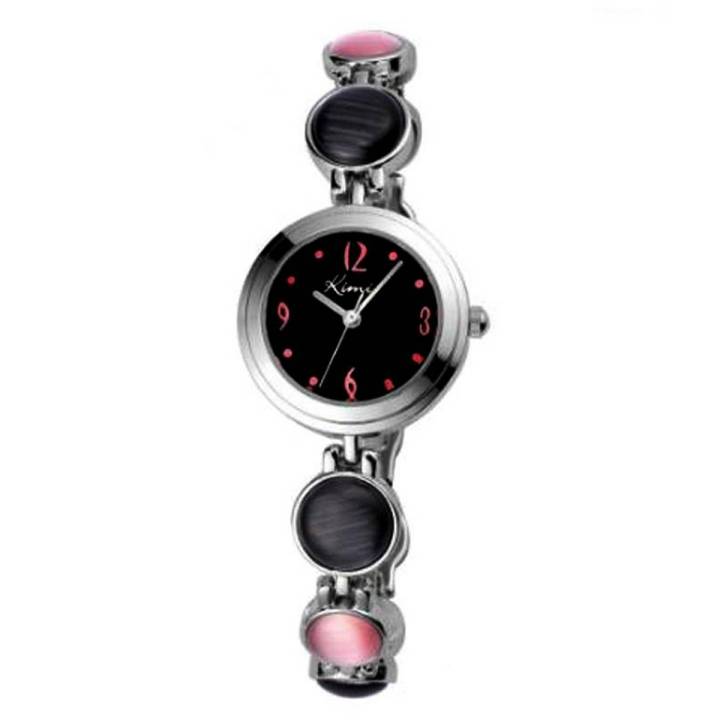 Kimio%20Black%20&%20Pink%20Beads%20Watch%20For%20Women/Girls%20-%20Image%202