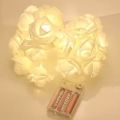 LED Rose Flower Fairy String Lights Powered by Batteries (10 LED ROSE). 