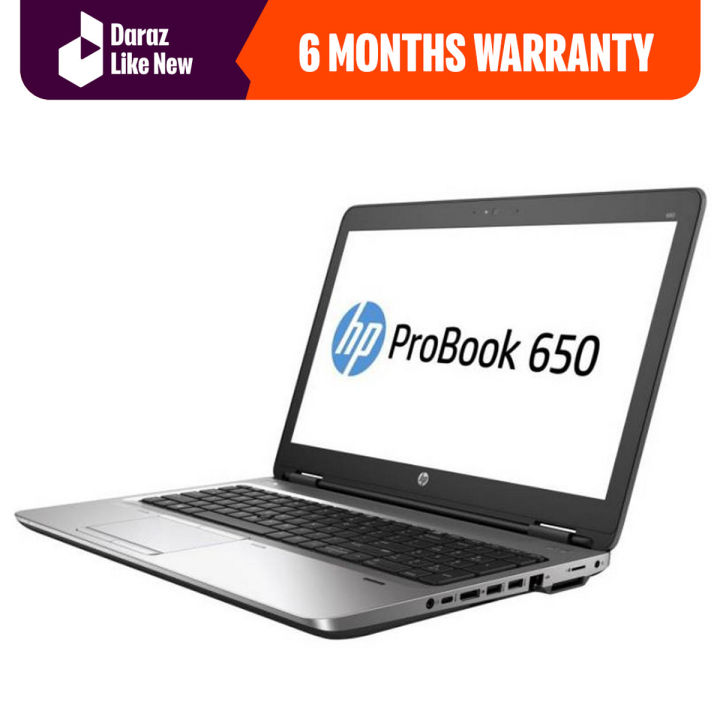 HP ProBook 650 G2 - 15.6" LED - Core i5 6th Generation (6200U) - 8 GB RAM - 256 GB SSD - Windows 11 (Registered Windows)) - FREE LAPTOP BAG - daraz like new laptops