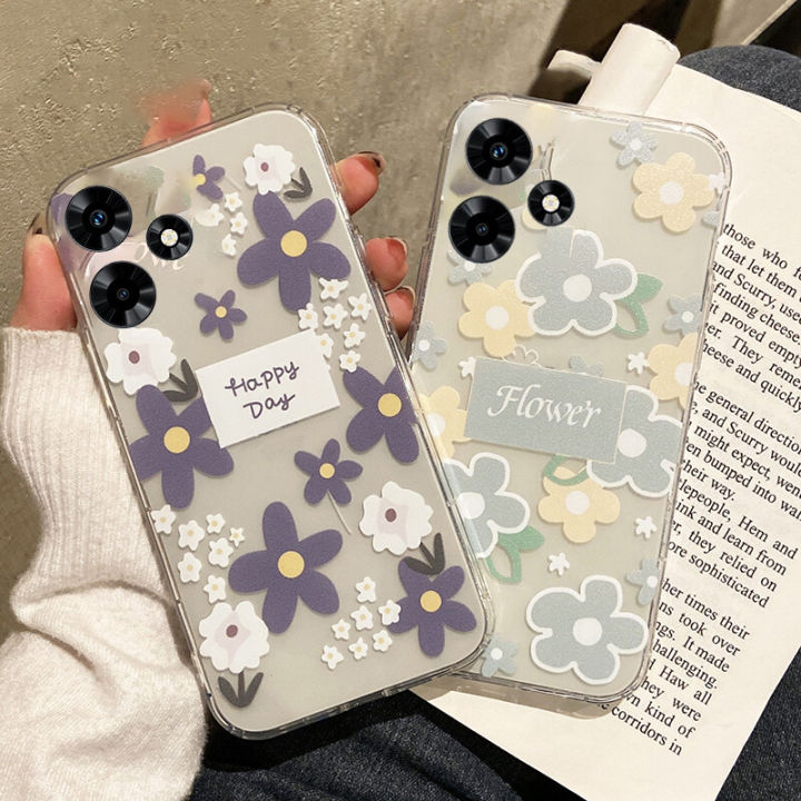 For Tecno Spark Go 2024 Case Flower Shell with Soft Silicone for Fashion and Anti Drop Protection For Tecno Spark Go 2024 Back Cover
