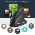 Vertical Mouse Ergonomic 2.4GHz Wireless Optical Mice 3 Adjustable DPI 800/1200/1600 6 Buttons for Laptop PC Computer Desktop. 