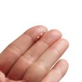 2MM,1.5MMSmall Genuine Chandi Stud Earrings / 2mm Natural TIny Diamond Stud Earrings in 14k White Gold Plated Silver, Small Silver Studs. 