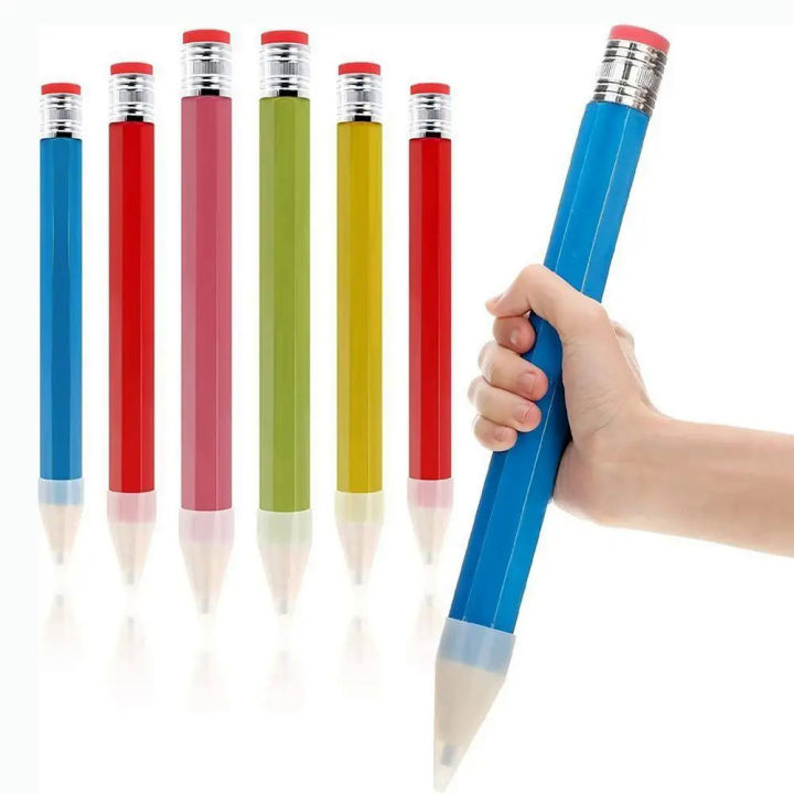 【AmbitionmA】 35cm Giant Pencil for Painter Artist Student Large Wood Pencil with Eraser Stationery Novelty Toy School Office Supplies Gift
