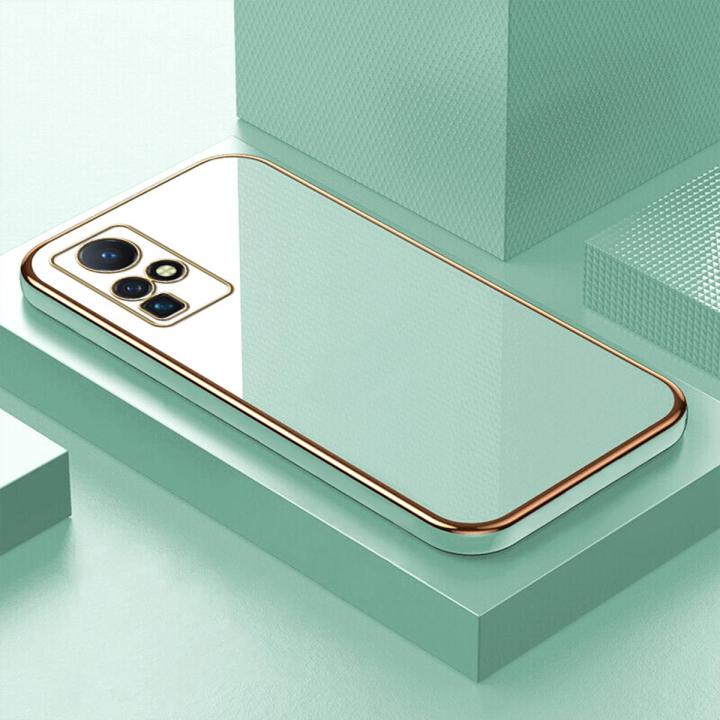 ZeroQiQi for Infinix Zero X / Zero X Pro Back Cover Luxury 6D Plating Case Side Pattern Soft Silicone Square Phone Cases + Free Lanyard