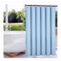 Shower Curtain Waterproof Bathroom Free 12 Hook Ring Plain Color Large Wide Bathing Cover - Multicolor. 