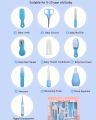 10Pcs Multi-Piece Baby Care Kit Newborn Hair Nail Thermometer Beauty Brush Kit Scissors Comb Teether Function Child Toiletry Kit Baby. 
