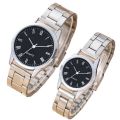 Watches for Him and Her Waterproof Stainless Steel Quartz Gold Couple Items for Lovers Men Women Wristwatches. 