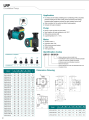 LEO LRP-25-60-180 , 3 SPEED HOT WATER CIRCULATION / BOOSTER PUMP , ITALY PATTENT DESIGHN EURPEON STANDARD. 