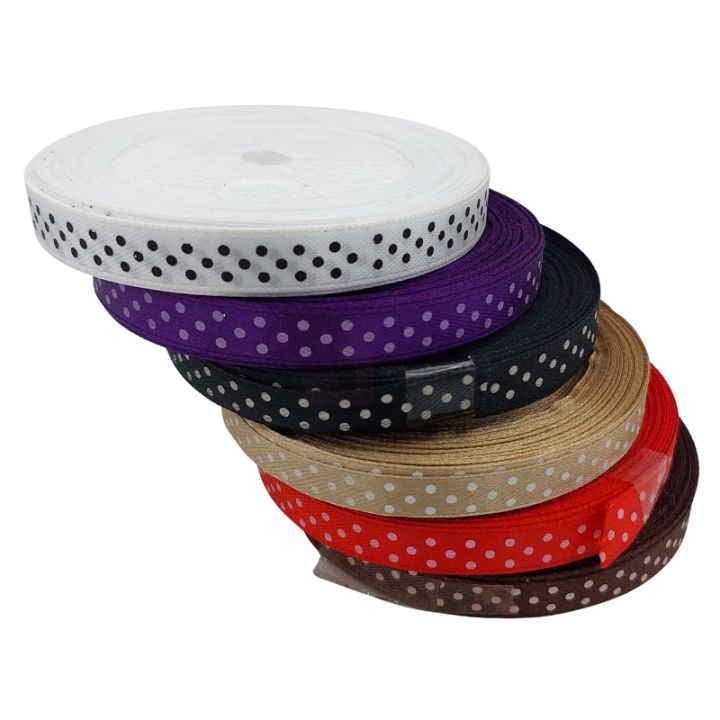 PLAYFUL POLKA DOTS: PREMIUM SATIN RIBBON FOR ALL OCCASIONS