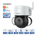 INQMEGA 5MP Wifi TUYA CAMERA PTZ IP Camera with Night Vision WIFI Outdoor Video Surveillance Cam for Yard. 