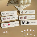 Sweet Sanrio Hello Kitty Accessories Cartoon Jewelry Ear Studs Anime Cinnamoroll Melody Kuromi Earrings For Girl Gift ANLAN. 