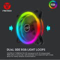 FANTECH FB301 TURBINE RGB Cooling Fan For Pc Casing With Controller Box and Remote - Set of 3. 