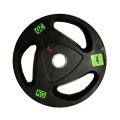 20 KG Olympic Rubber Coated Barbell Plate Pair 2 Inch Hole - Black ( 20kg + 20kg ). 