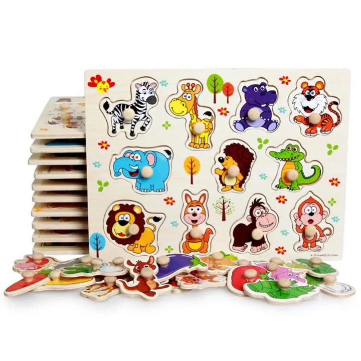 Baby Puzzle Educational Toys For Children Baby Game Puzzle Board Jigsaw Child Puzzle Wooden Puzzles For Kids 2 3 Year