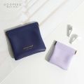 FORBETTER Multicolor Small Coin purse Ins style Earphone Protective Sleeve Cosmetic Bag Portable Lipstick Storage Bag Sundries Case PU Leather Mini Earphone Bag/Multicolor. 