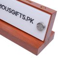 Table & Desk Name Plate with Card and Pen Holder, Officer Name Plate. GT001. 