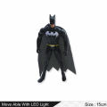 3 Pcs Set - Marvel Avengers and DC Superhero Action Figures Toys For Kids and Boys - Spiderman Superman Batman - Movable With Led Light - Size 15cm. 