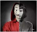 GlobalStar_ Money Heist Mask Dali Mask Unisex Costume Salvador Dali Cosplay Mask for Halloween. 