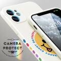Jizetin for OPPO F19 Pro / A94 Case Personality Cartoon Smiley Emoticon Pack Phone Case Soft Thin Liquid Silicone Creative Phone Protective Case. 