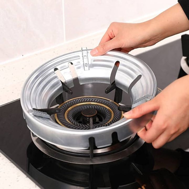 Gas%20stove%20Cover%20Gas%20Saving%20Cover%20Silver%20Stove%20Protector%20Fireproof%20Stove%20Ring%20Energy%20Saving%20Stove%20Ring%20-%20Image%202