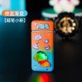 Personal Cute Funny Cartoon Red Flame Windproof Lighter Fantasy Color Light Straight Gas Lighter Girl Cute Gift. 