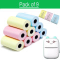 Thermal Printer Colorful Printing Paper Roll 57*25mm for Portable Bluetooth Mini Printer Printing for Photos/ Pictures/Office Receipt/Labels/Note/QR Code/Labels/Memo. 