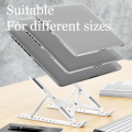 18 InchFoldable Laptop Stand Adjustable Portable Notebook Bracket Support Base  Holder For Macbook Air Pro Accessories Convenient. 