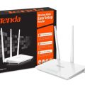 Tenda Wireless N300 Easy Setup Router (F3) 3 Antenna with Bandwidth Controller Heavy Duty. 