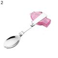 Portable Folding Fork Spoon Stainless Steel Outdoor Picnic Camping Tableware. 