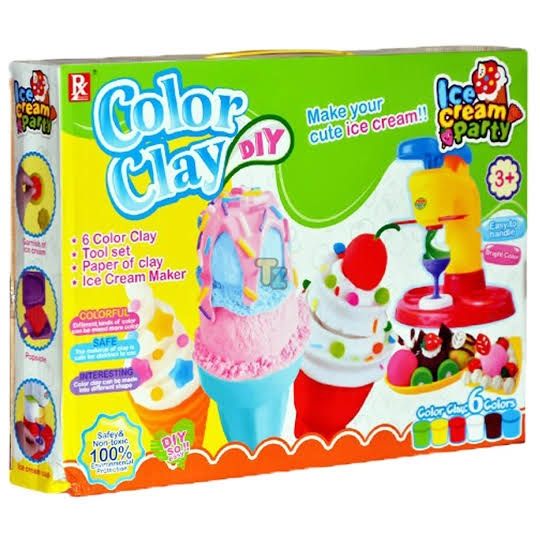 COLOUR CLAY ICECREAM MAKER TOY