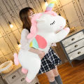 Gaint Unicorn Plush Toy Soft Stuffed Animal Toy Kawaii Unicorn Toys Bedding Pillow Cushion For Girls Lovely Baby Doll Kids Gift. 