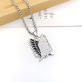 XM Anime Attack On Titan Necklace With Stainless Steel Chain For Men And Women. 