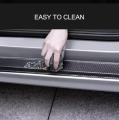 Universal 4pcs 3D Carbon Fiber Scuff Plate Auto Door Edge Sill Strips Protector Anti Scratch Guards For Car Stickers Accessories. 