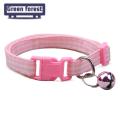 Green forest Pet Necklace Fine Workmanship Bells Small Pet Dog Cat Safety Belt. 