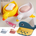 Quick Drain Duck Shape box Whale Shape Soap Box Soap tray Thickened Plastic Drainage Soap Holder Soap dish Bathroom Accessories. 