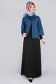 Modest Designs Upper Coati with Inner Maxi available with 3 different colors Abaya Maxi, Coati Maxi in Nida Fabric Combination of color. 