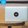 Decal Sticker Macbook Laptop Sticker Apple - Code Logo. 