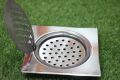 Floor Waste Jali, Floor drain cover 6 Inches Size, Bathroom floor grating, Stainless steel floor drain, Shower drain cover, Floor waste grate, Square drain cover, Tile insert floor drain cover, Round floor drain grate. 