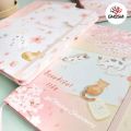 Beautiful Life Soft Theme Diary Passport Size Beautiful Cover Diary 160 Pages Kitty Theme Travel Pocket Diary - 0964. 