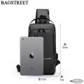 BAGSTREET Fashion Sling Bag With Combination Lock, USB Charging Port, Water Proof, Anti Scratch Shoulder Bag, Crossbody Unisex Bag Chest Bag - BS02. 