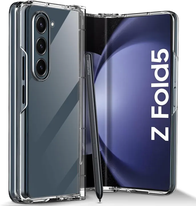 Samsung%20Galaxy%20Z%20Fold%205%20Clear%20Case,%20%5BAnti-Yellow%5D%20Slim%20Fit%20Ultra-Thin%20Transparent%20Crystal%20Hard%20PC%20Protective%20Phone%20Case%20-%20Image%205