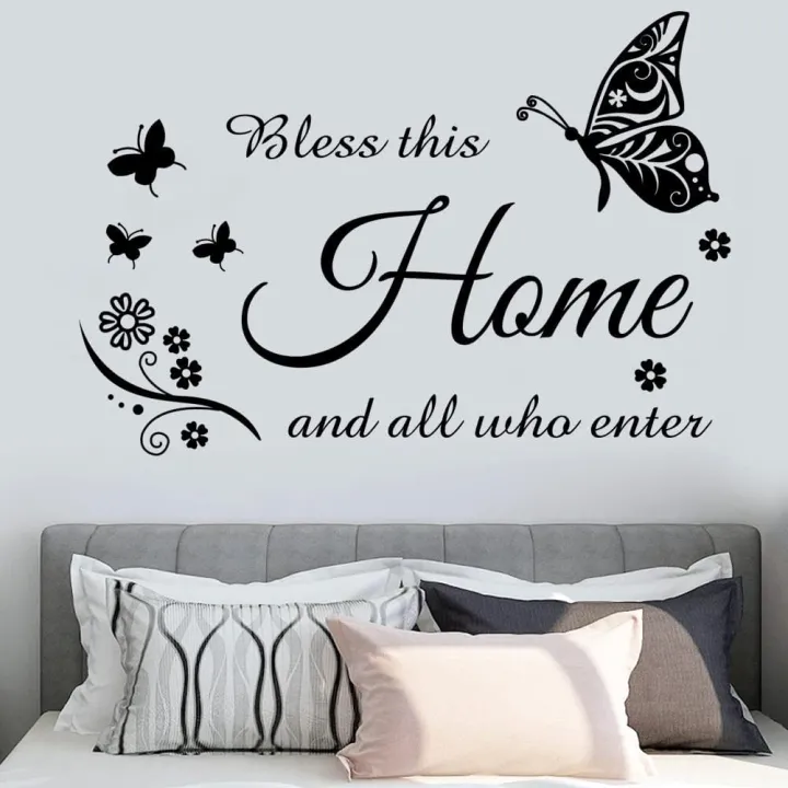 Inspirational%20Quotes%20Bless%20This%20Home%20and%20All%20Who%20Enter%20Family%20Wall%20Stickers%20for%20Living%20Room%20Bedroom%20Wall%20Decorations%20-%20Image%205