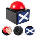 1pc Fun Red Game Buzzer Alarm Button Box With Toy Stress Light Sound Button Game Family Large Vent Relieve Pressure. 
