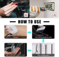 Nano tape Double Sided Magic tape Washable and Reusable Silicon Adhesive Transparent tape Traceless Strong Gel Anti-Slip Waterproof Multi-Functional 3 Meter. 