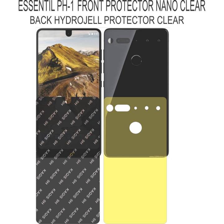 ESSENTIAL PH1 FRONT PROTECTOR NANO AND BACK HYDROJELL PROTECTOR CLEAR